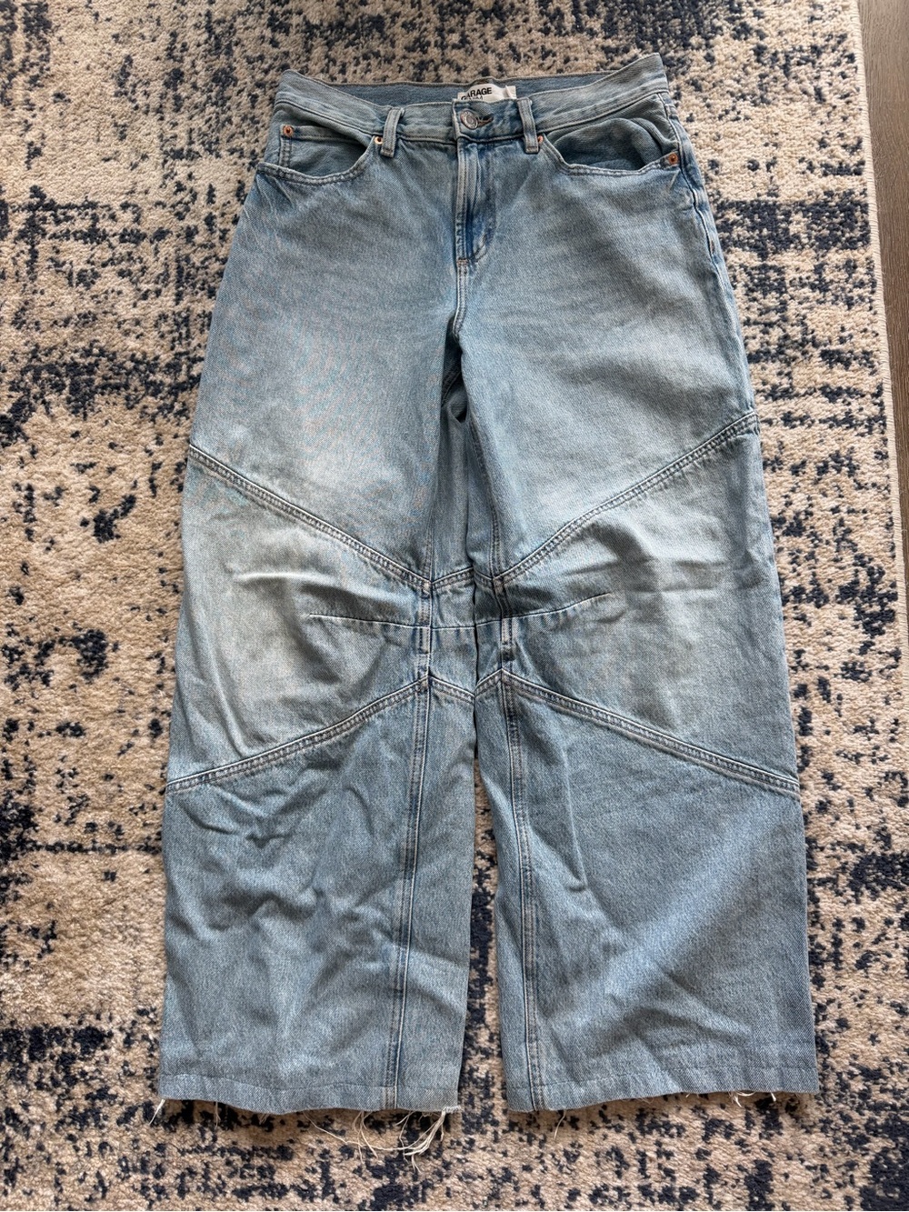 Garage Women’s Light Blue Denim Wide-Leg Jeans